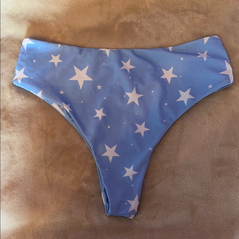 SHEIN Blue Star Bikini Bottom